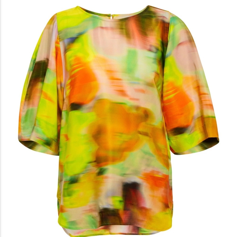 Dries Van Noten gorgeous satin viscose top XS/34